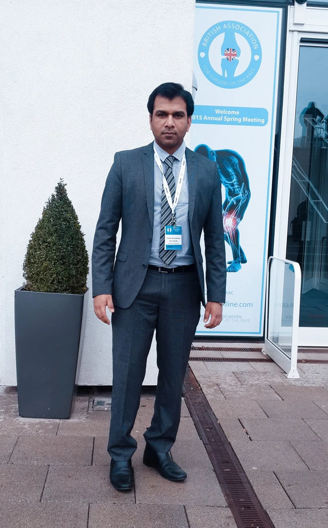 Dr Chetan M Dojode at the British Association for Surgery of the Knee annual meeting, UK
