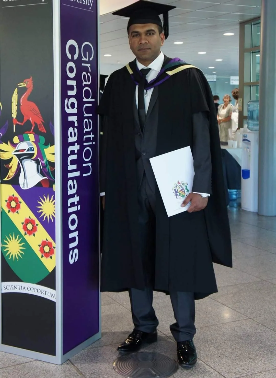 Dr Chetan M Dojode at an orthopaedic conference in the United Kingdom
